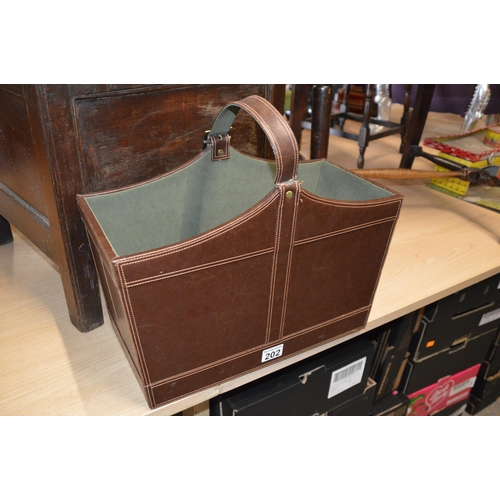 202 - Leather trug