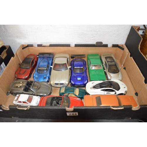 244 - Box of model cars