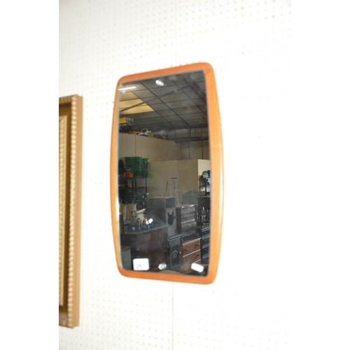 261 - Teak framed retro mirror