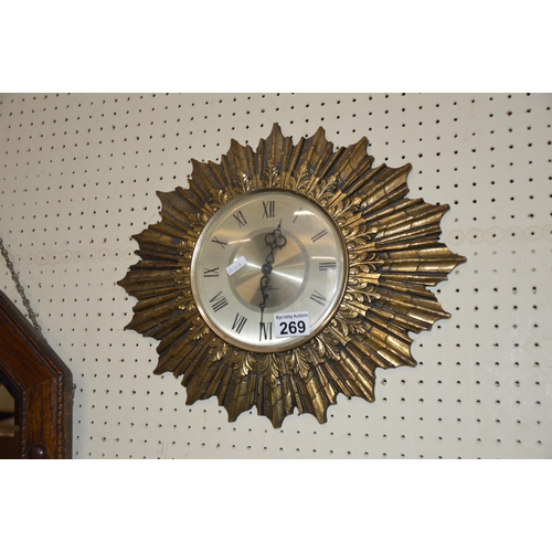 269 - Sunburst wall clock