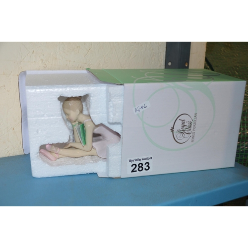 283 - Boxed, ballerina ornament