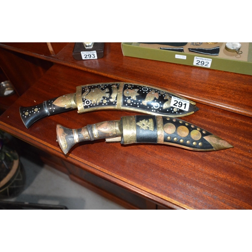 291 - 2 ornamental daggers