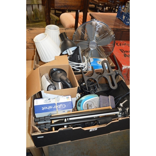 64 - 2 boxes of misc electrical items