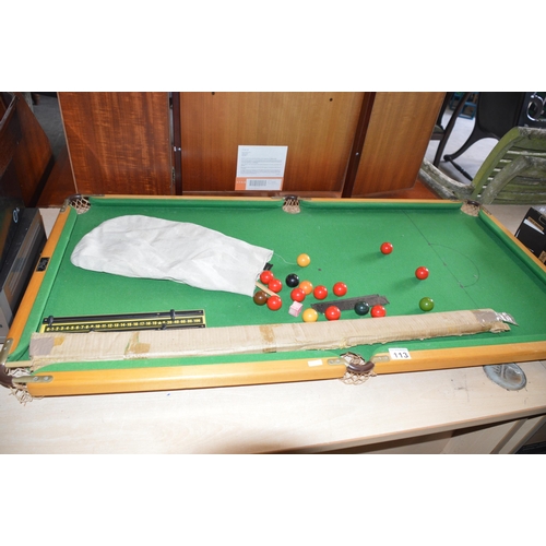 113 - Small snooker table