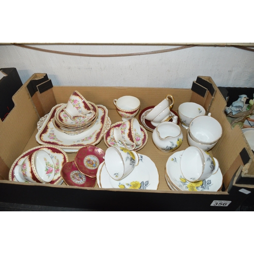 356 - Box of tea china