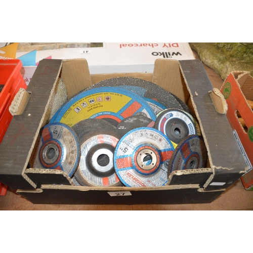 27 - Box of cutting/grinding discs