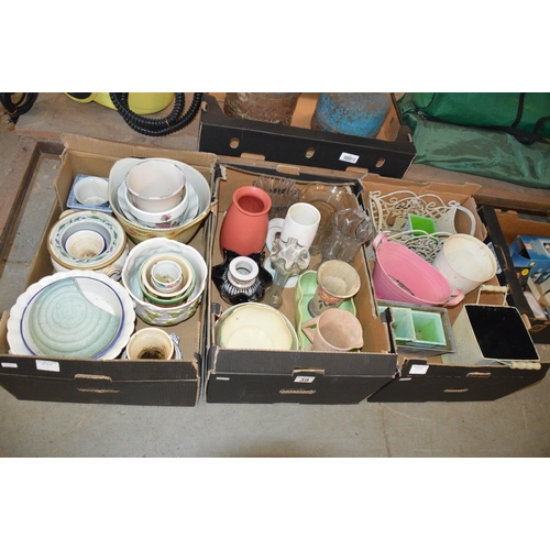 39 - 3 boxes of misc pots etc