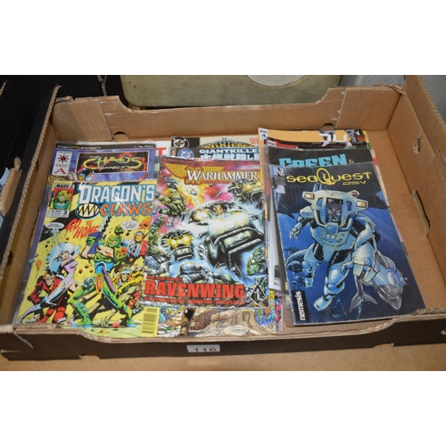 116 - Box of collectable comics etc