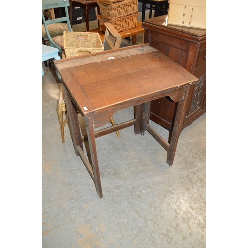 121 - Vintage folding school desk