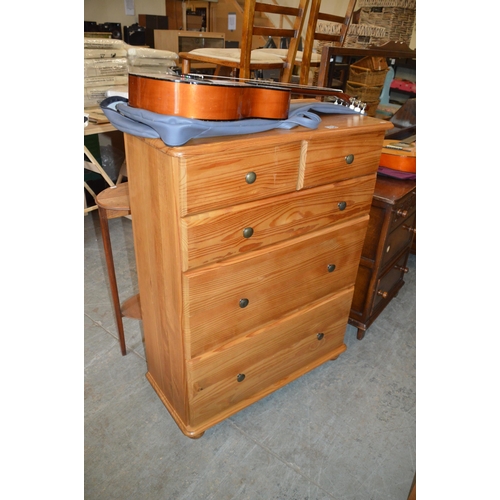 134 - Pine chest of drawers