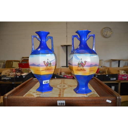 190 - Pair of urns