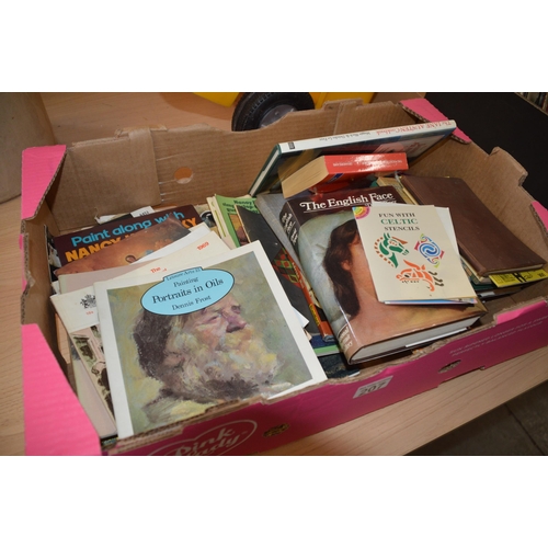 207 - Box of art themed books etc