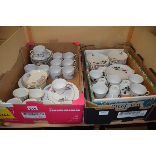 219 - 2 boxes of china