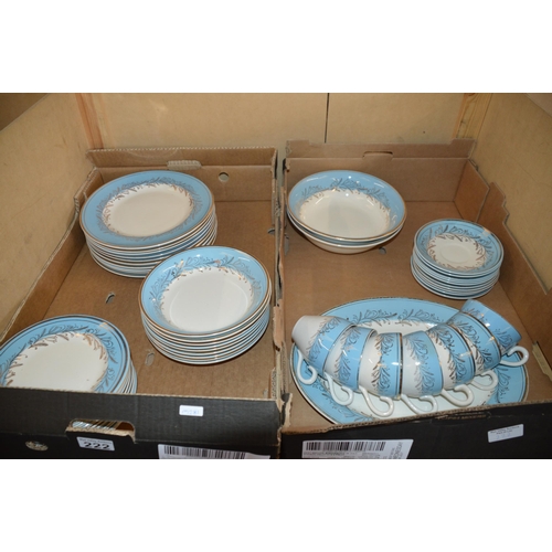 222 - 2 boxes of matching china