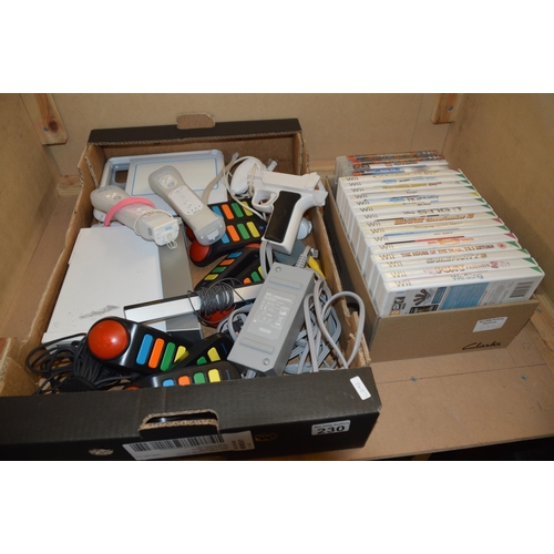 230 - Qty of console games etc, Nintendo Wii, Playstation,