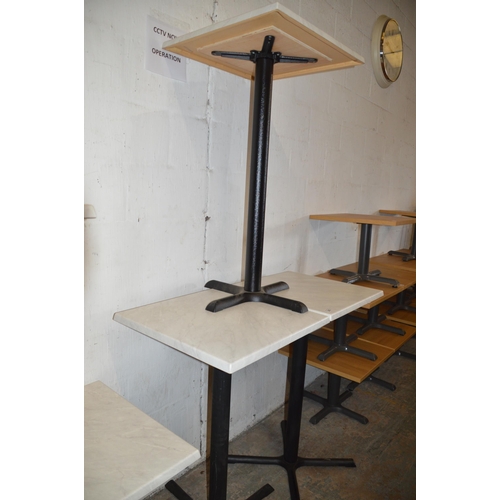 242 - 3 square poseur tables