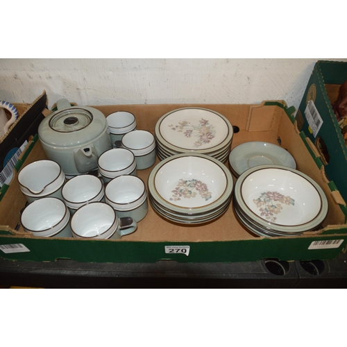 270 - Box of Denby china