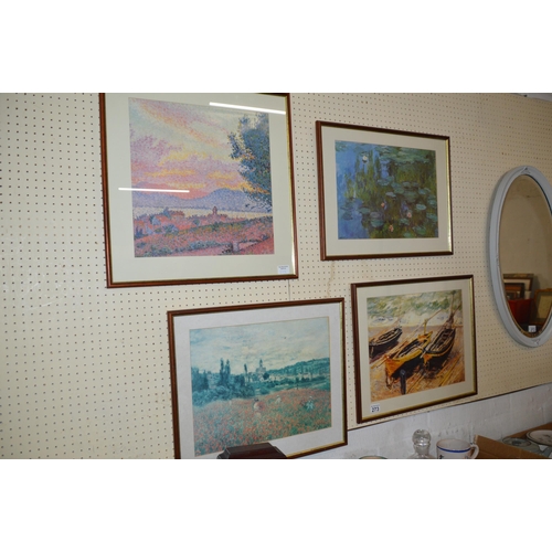 273 - 4 framed prints