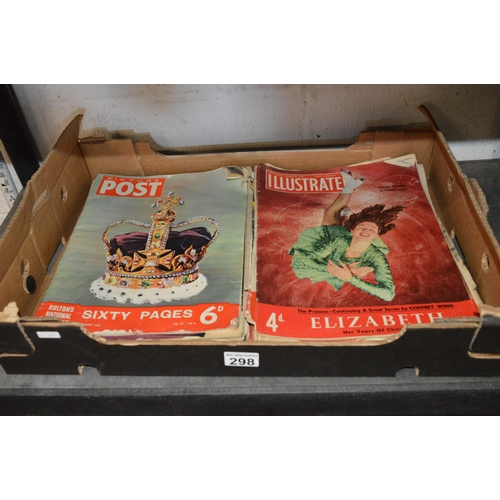 298 - Box of vintage magazines