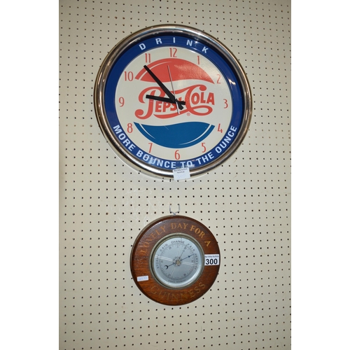 300 - Pepsi clock & Guinness barometer