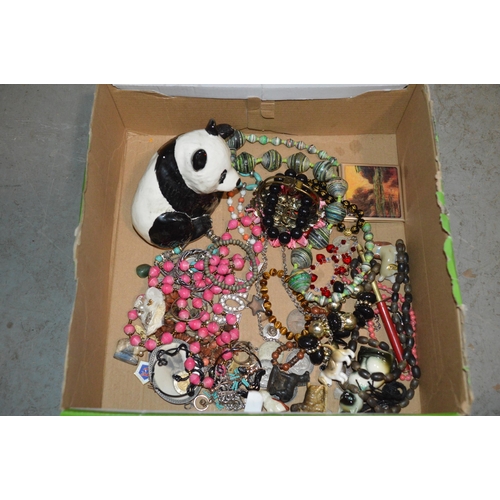 309 - Box of costume jewellery