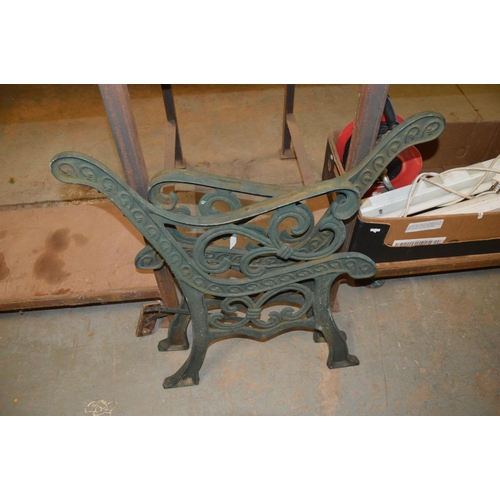 46 - Pair of bench ends