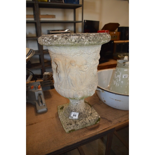 66 - SMall concrete urn