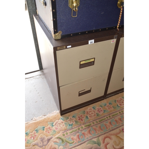 98 - Filing cabinet, (with tools inside)