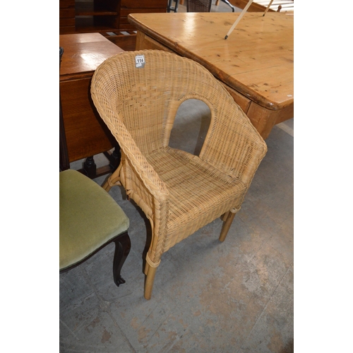 114 - Wicker chair