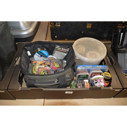 77 - Box of fishing tackle