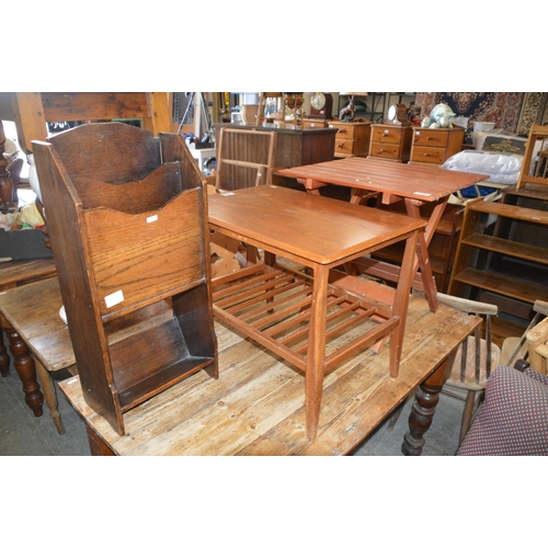 165 - 3 items, wooden furniture