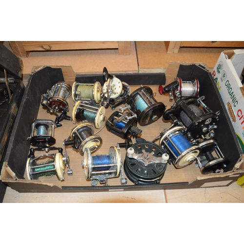 63 - Box of fishing reels