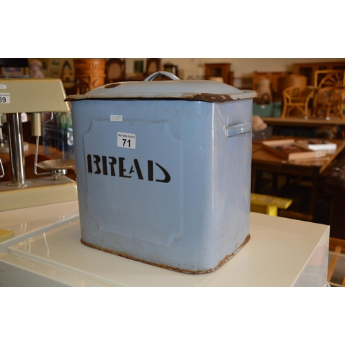 71 - Enamel breadbin