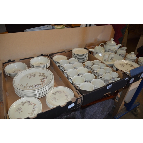 241 - 3 boxes of Royal Doulton dinner service