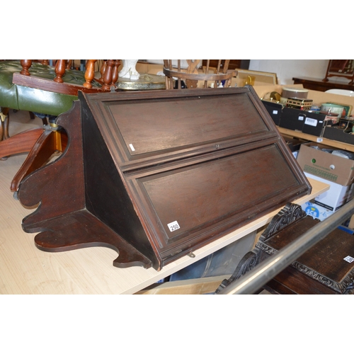 250 - mahogany corner cabinet