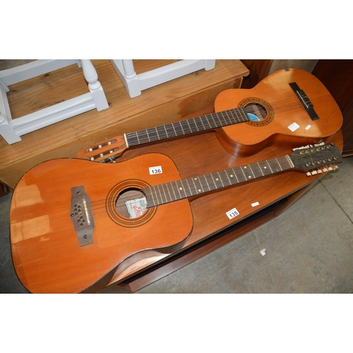 136 - 2 accoustic guitars