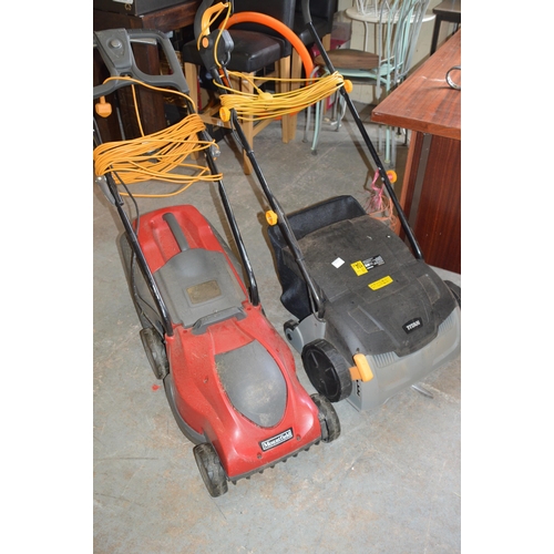 167 - Electric mower & scarifier