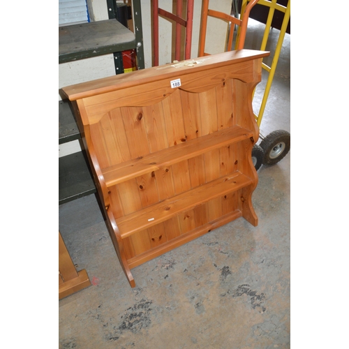 188 - Pine plate rack