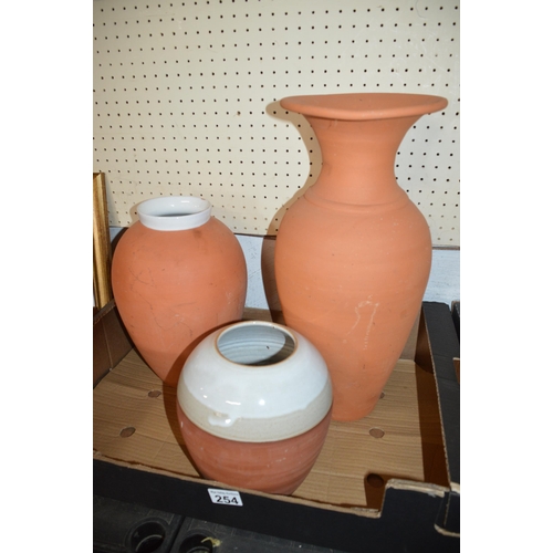 254 - 3 large pots