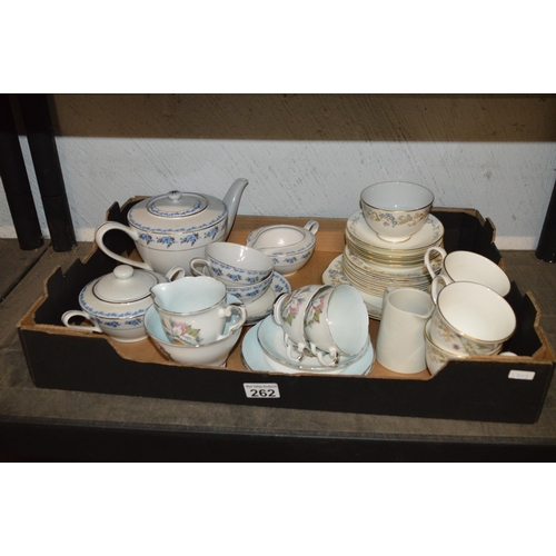 262 - Box of tea sets