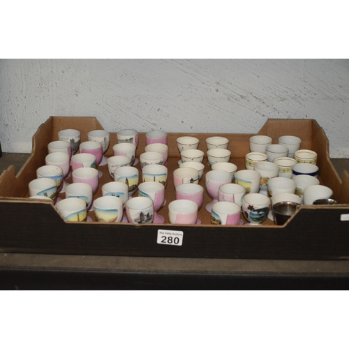 280 - Box of collectable eggcups