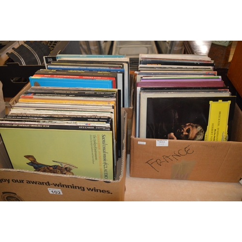 102 - 3 boxes of records