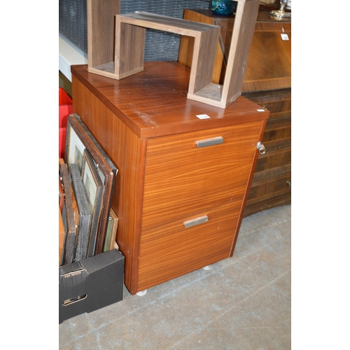 118 - Teak filing cabinet