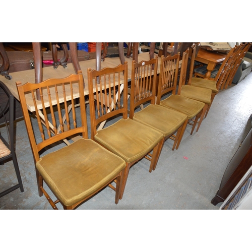 164 - Set of 6 Stag dining chairs