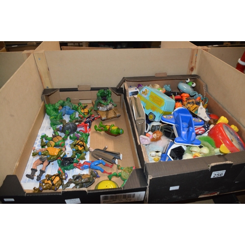 256 - 2 boxes of toys