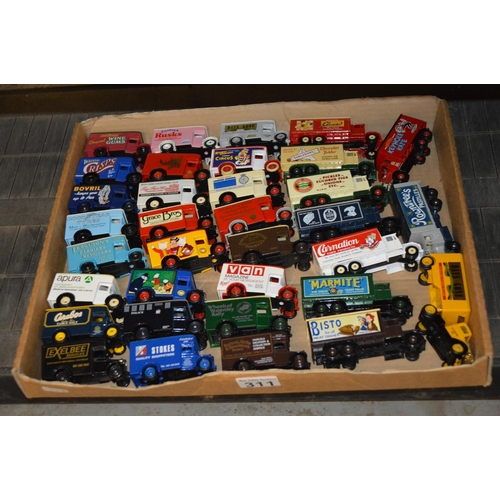 311 - box of diecast model vans