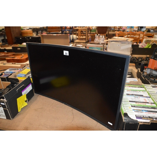 58 - Curved Samsung monitor