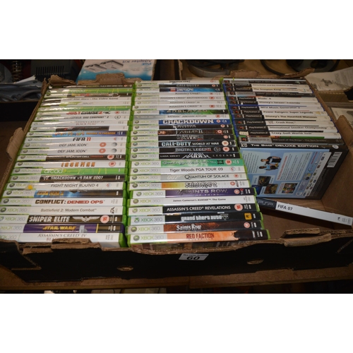 60 - Box of Xbox & playstation games
