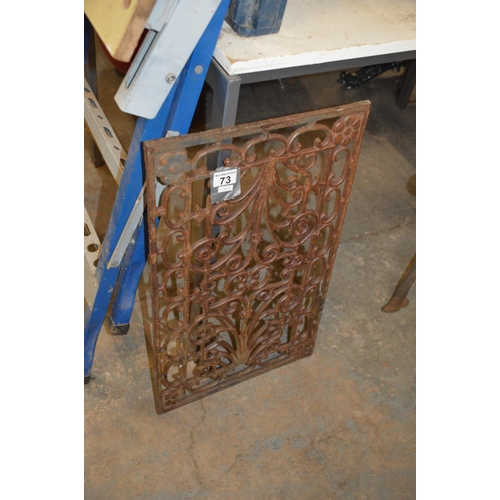 73 - Cast iron panel