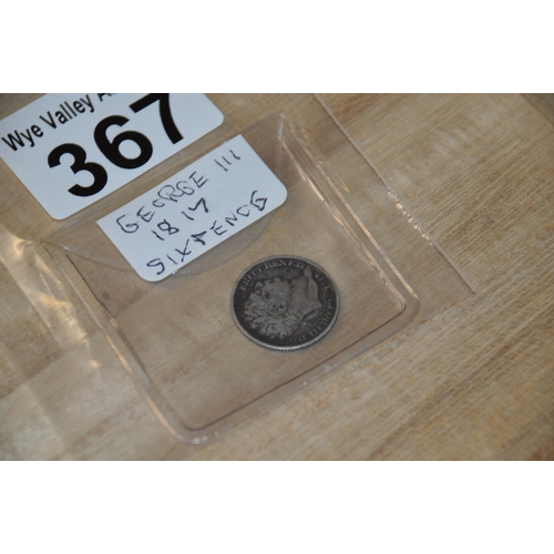 Coin - 1817 sixpence